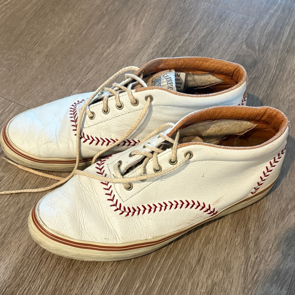 KEDS White Baseball-Stitch Casual Sneakers